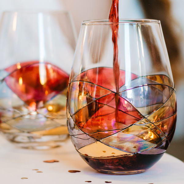 St. Nicholas Square® Farmhouse 2-pc. Stemless Wine Glass Set