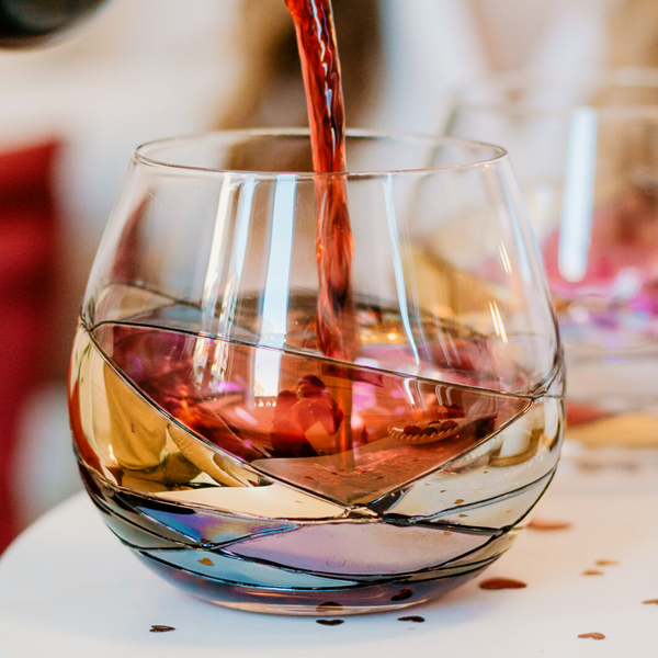 Sagrada' Stemless Wine Glasses Elegant Wine Glasses Bar Cart Glassware 