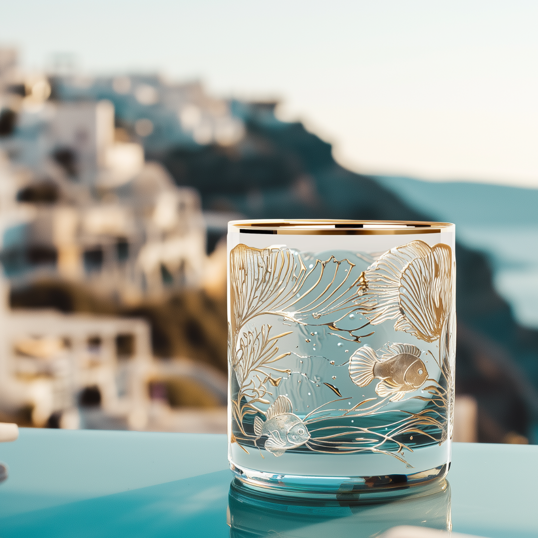 'Ocean Majesty' Whiskey Glasses