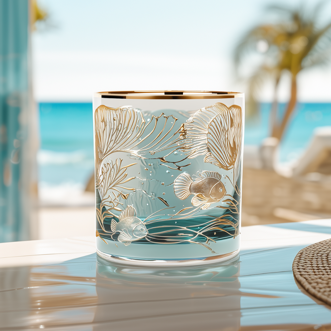 'Ocean Majesty' Whiskey Glasses