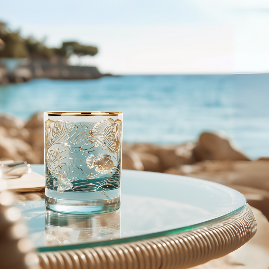 'Ocean Majesty' Whiskey Glasses