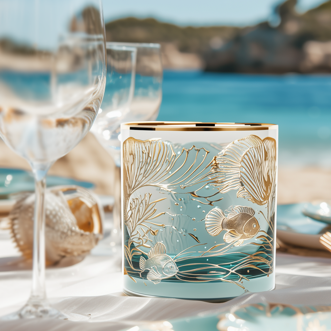 'Ocean Majesty' Whiskey Glasses