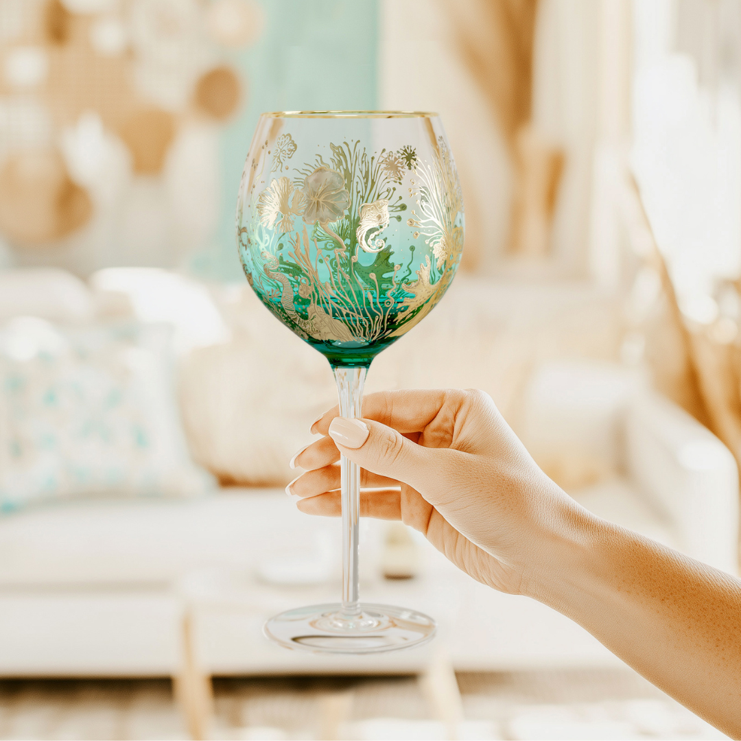 'Ocean Majesty' 12.5oz Wine Glass