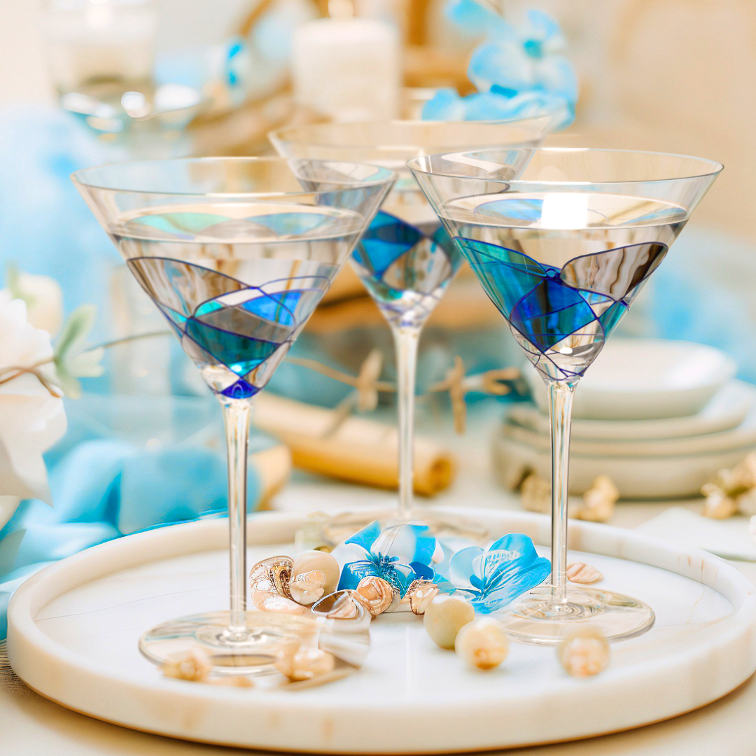 'Nativity' Martini Glasses